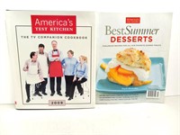 Book: 2 America's Test Kitchen Cookbooks