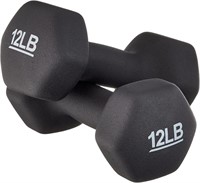 Amazon 12lb Neoprene Coated Dumbbell Pair