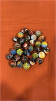 30  Peltier Rainbos  mint condition marbles