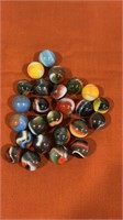 25 Peltier Rainbos mint condition  marbles