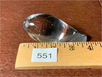 Clear Seal Art Glass Paperweight