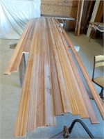 Assortment of stained wood molding various