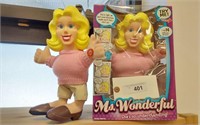 2 MS. WONDERFUL DOLLS- ONE IN BOX AND ONE WITHOUT