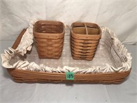 3 Longaberger Baskets (5" to 20"W)