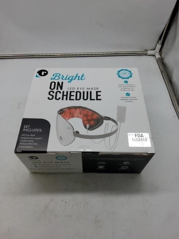 Bright on schedule eye mask