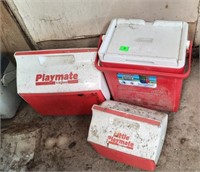 3 - Coolers. 2- Playmate & 1- Coleman