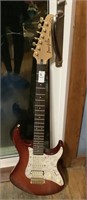 Yamaha Pacifica red electric guitar