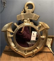 Solid brass mirror