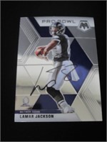 Lamar Jackson Signed Trading Card COA Pros