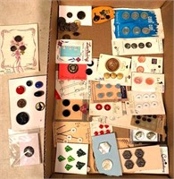 assorted vintage designer buttons