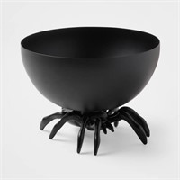 Halloween Spider Metal Candy Serving Bowls Black -
