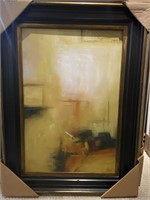Framed Oil Abstract #183  34 X 2.5 X 46