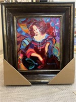 Framed Oil on Canvas Portrait of a Woman 20X24