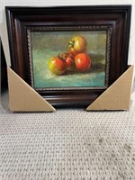 Framed Oil Four Tomatoes  #125  20.5 X 2.5 X 24.75