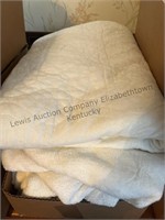 Mattress cover, bed skirt, sheets, towels,