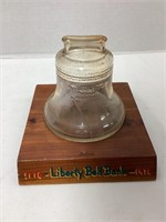 Anchor Hocking Liberty Bell Bank with Base
