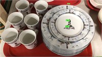 Tray  of lighthouse   dishes