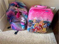 Disney Princess Luggage; Jansport Backpack