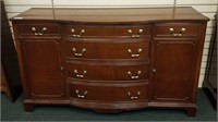 Mahogany sideboard with 6 drawers and 2 doors