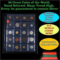 20 Great Coins of the World, hand selected, many t