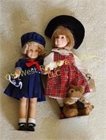 (2) Porcelain Dolls (FR)