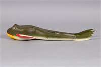 Gerald Finch 18" Frog Fish Spearing Decoy, Afton,