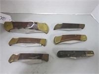 6 COLLECTIBLE POCKET KNIVES