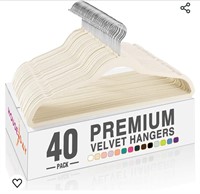 ($54) HOUSE DAY Velvet Hangers 40 Pack, P