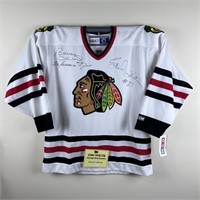 BOBBY HULL & STAN MIKITA AUTOGRAPHED JERSEY