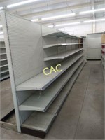 6 Sections of Metal Store Shelving (Two Sides)