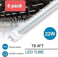 New CNSUNWAY T8 LED Tube 4ft, 22W 2400LM, 6500K Co