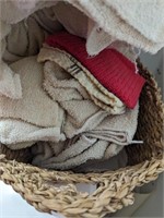 Basket with Towels and Washcloths