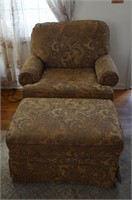 Earthtone (Gold, Green & Brown) Colored Chair & Ma