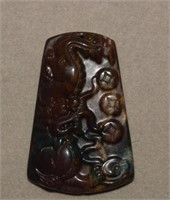 80.55cwt Carved Jade Dragon Bead/Pendant