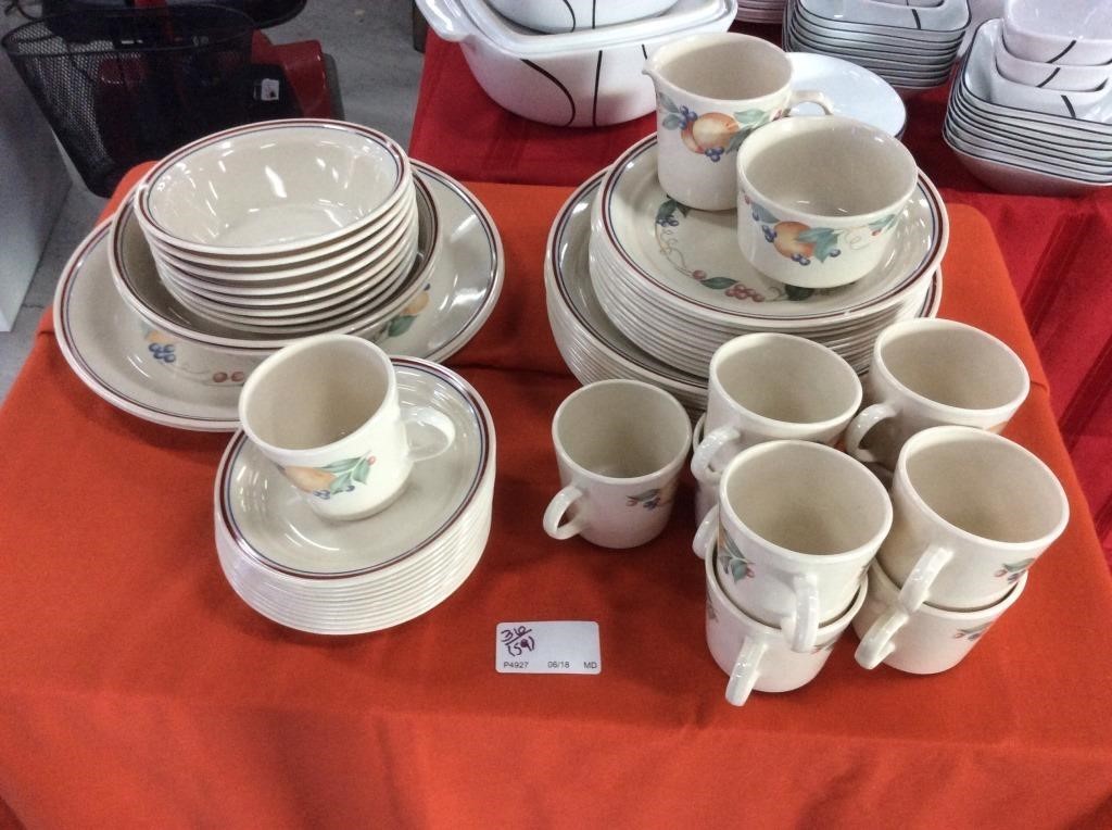 59 piece corelle dish set