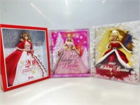 NIB Holiday Barbies