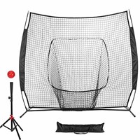 Baseball and Softball Practice Net 7'×7' Portable