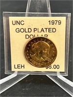 1979 Susan B Anthony Dollar - Gold Plated