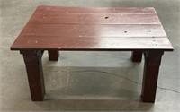 Red Pallet Style Coffee Table