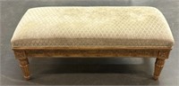 Mediterranean Upholstered Padded Bench