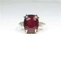 Lovely Antique Ruby and Diamond Ring