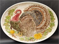 Holland Mold Turkey Ceramic Hand Painted Platter