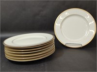 Fitz & Floyd Palais Gold Hue Rim Salad Plates