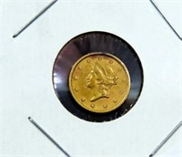 1853 ONE DOLLAR GOLD PIECE