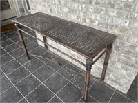 Metal Framed Outdoor/Indoor Sofa Table