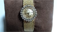 Rolex Ladies Watch With Diamonds 14k Yellow Gold