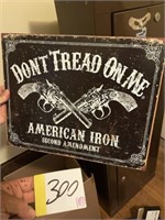 Don't Tread On Me metal sign
