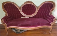 Victorian style couch AS IS LEG Broke off