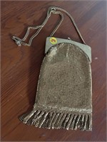 gold glimmering purse