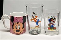 Disney Mickey Minnie Goofy Mugs And Glasses